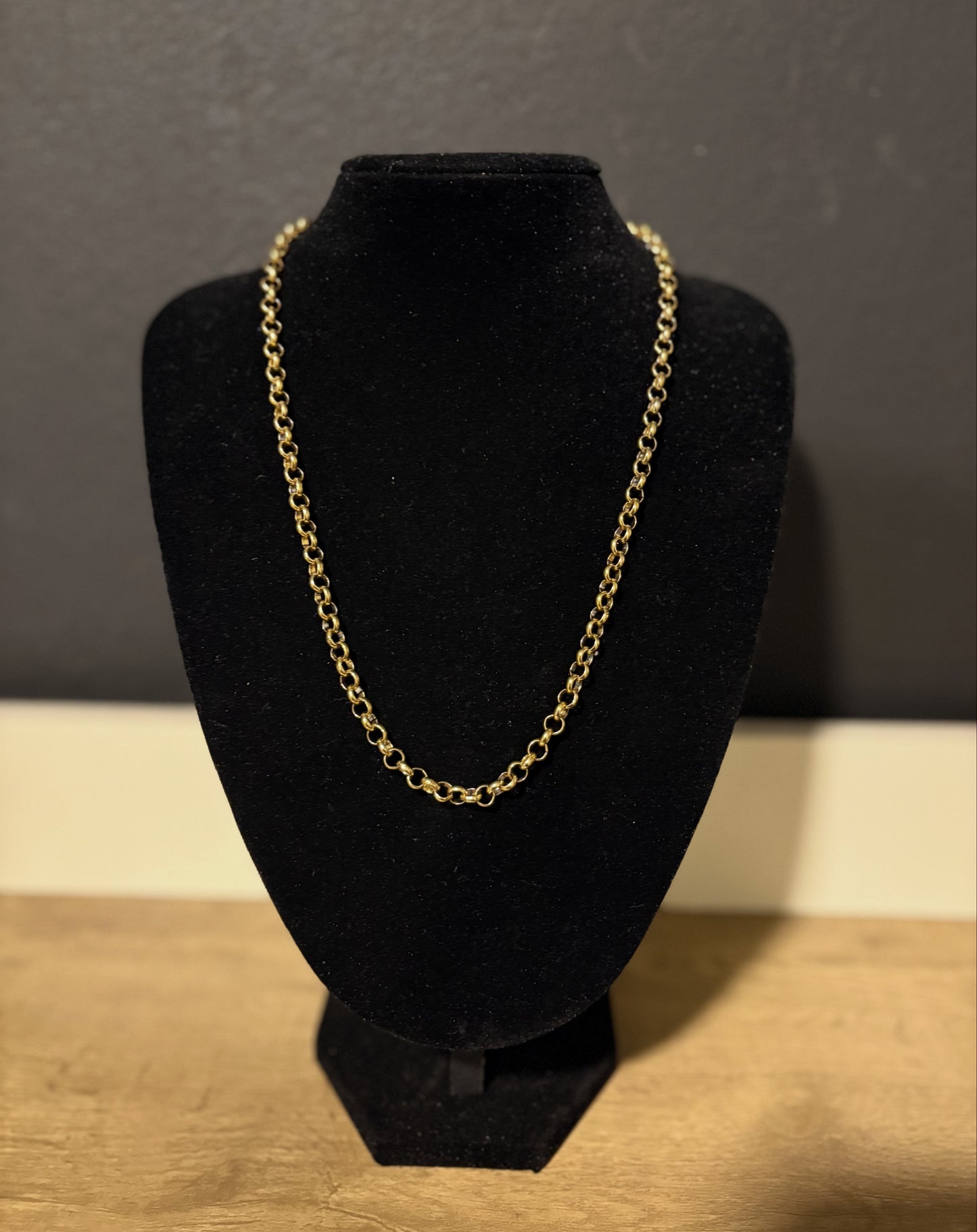 Cadena Rolo Gold 55cm