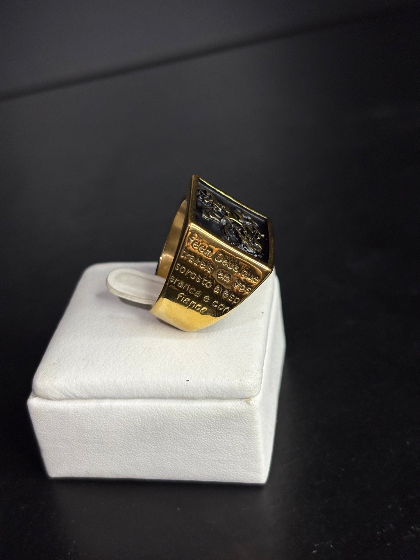 Anillo San Jorge Antique Gold