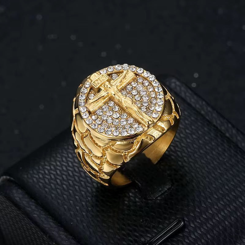 Anillo Cruz Gold