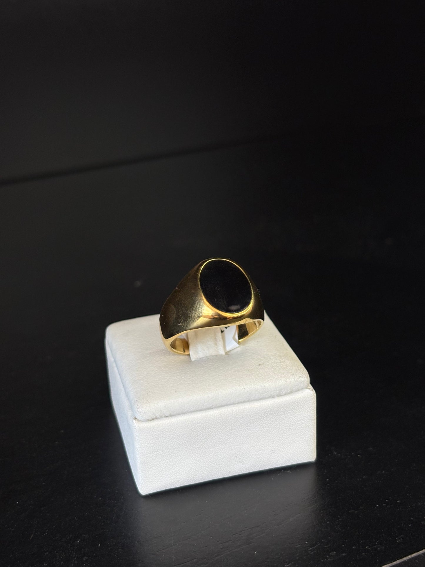 Anillo ónix circular