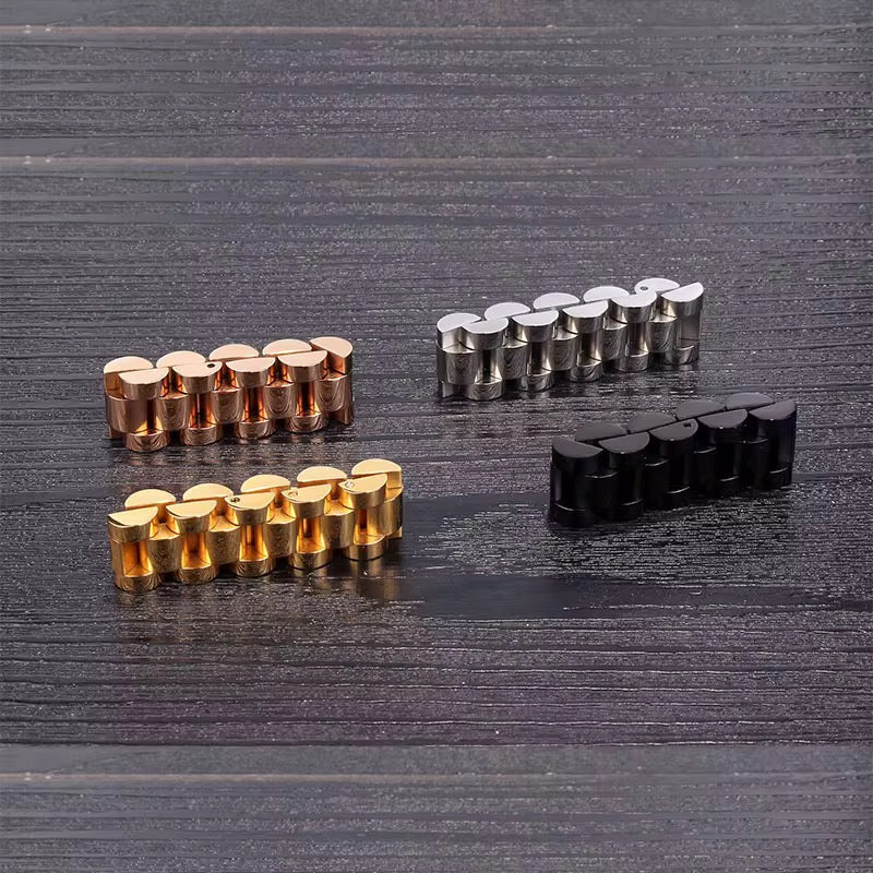 Anillo Malla Reloj Articulada Gold