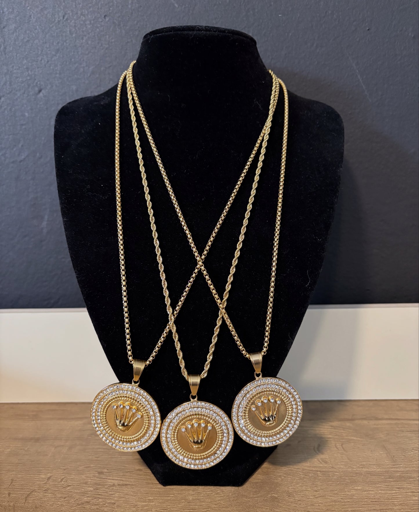 Conjunto Rolex Ice Gold