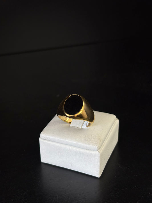 Anillo ónix circular