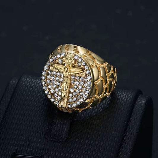 Anillo Cruz Gold