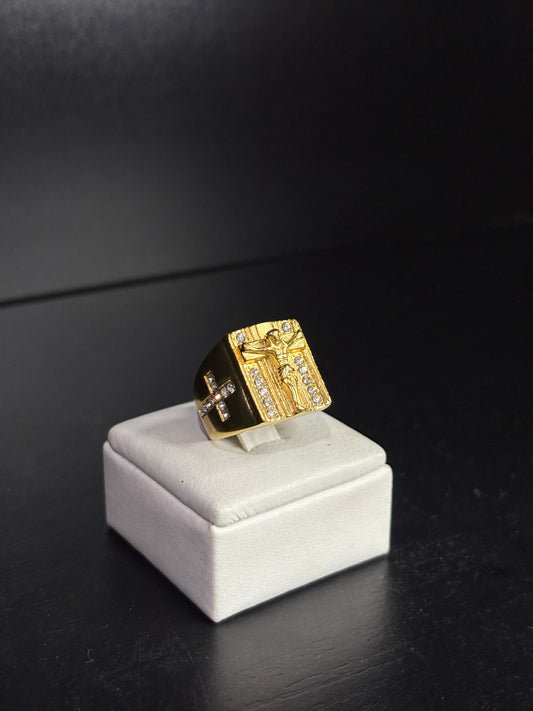 Anillo Cristo Gold
